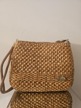 Woven Crossbody Bag in Tan